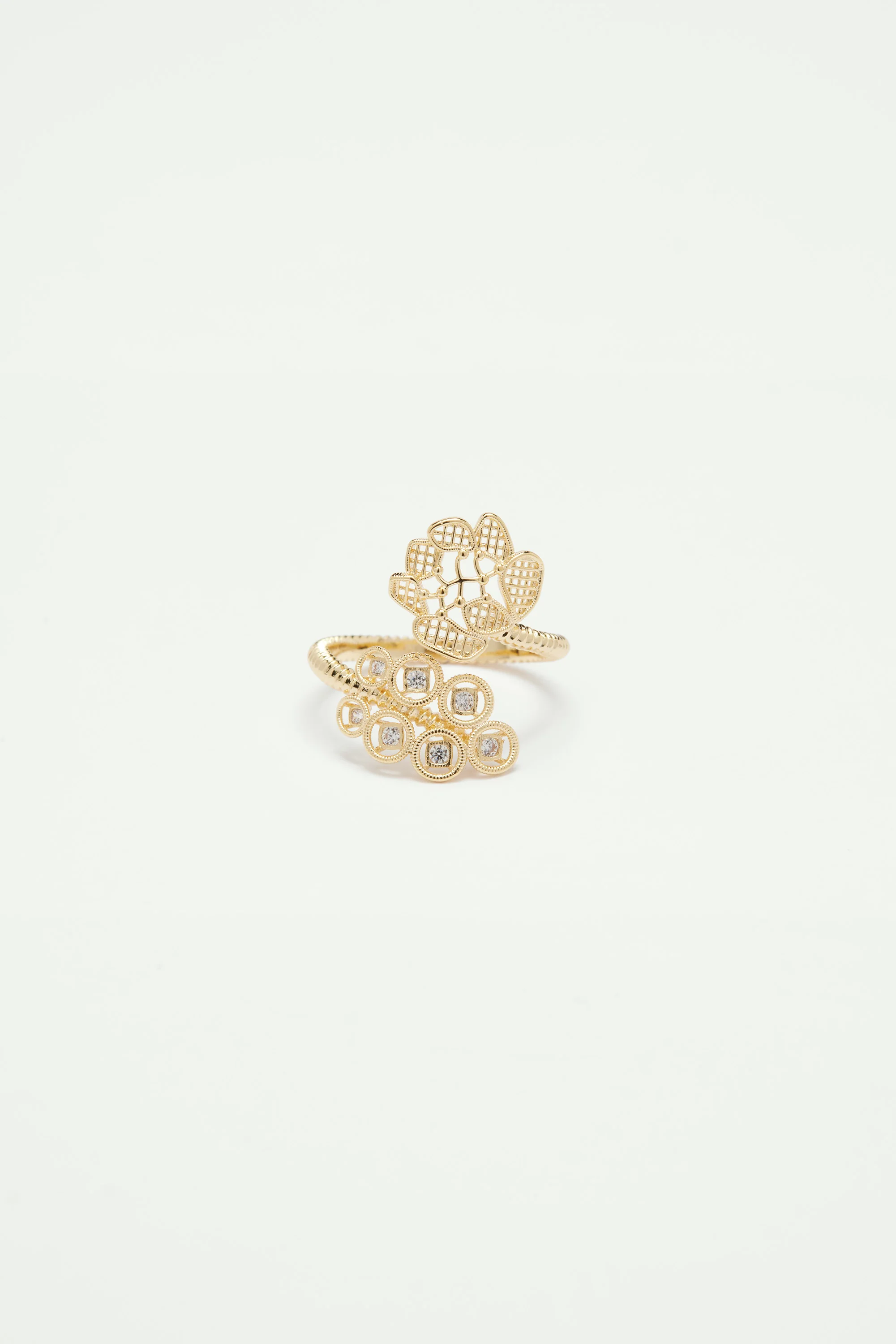 Bague ajustable fil d'or - Image 3