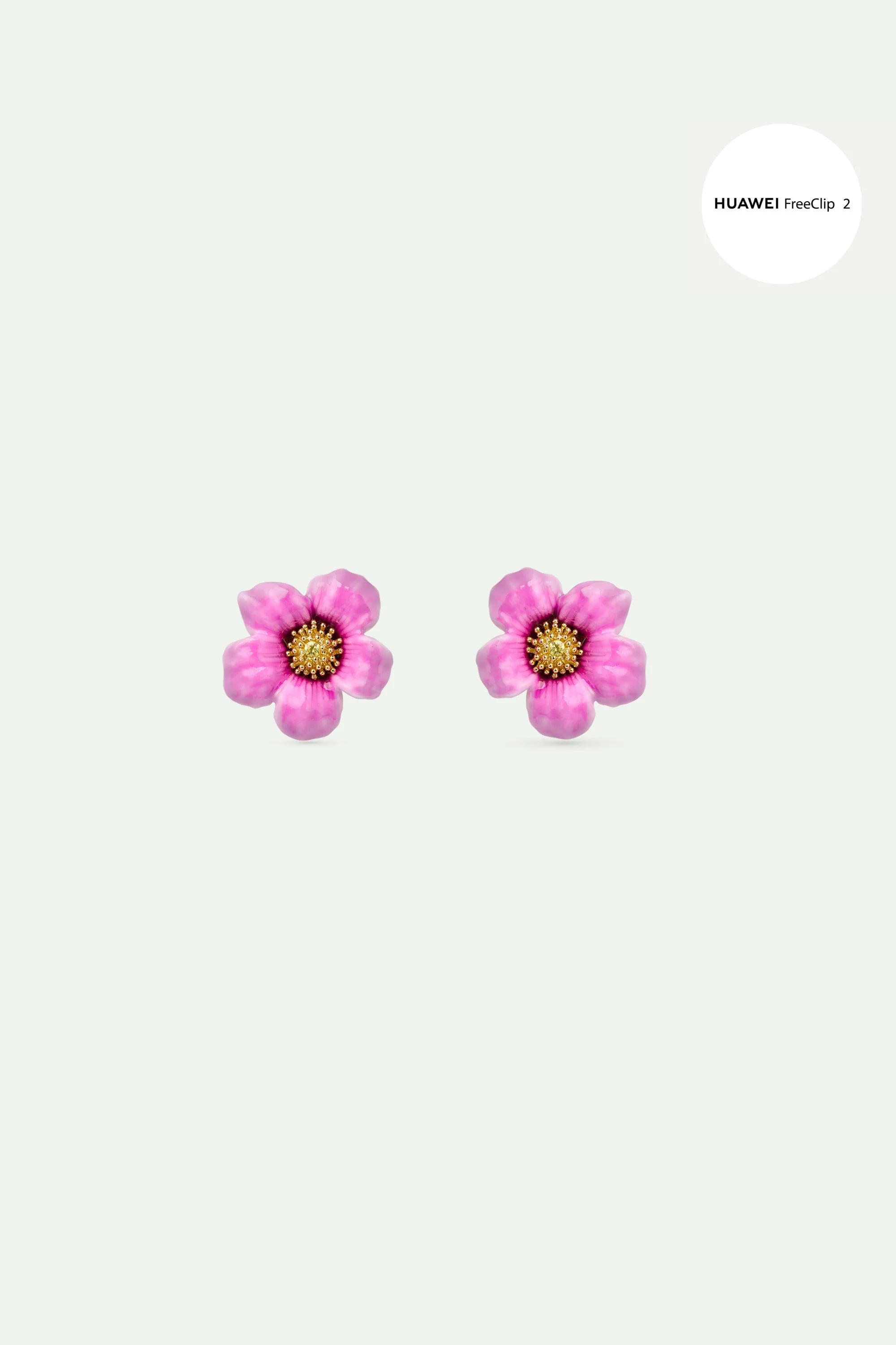 Bijoux Anémone Violette pour écouteurs HUAWEI FreeClip 2 - Image 3