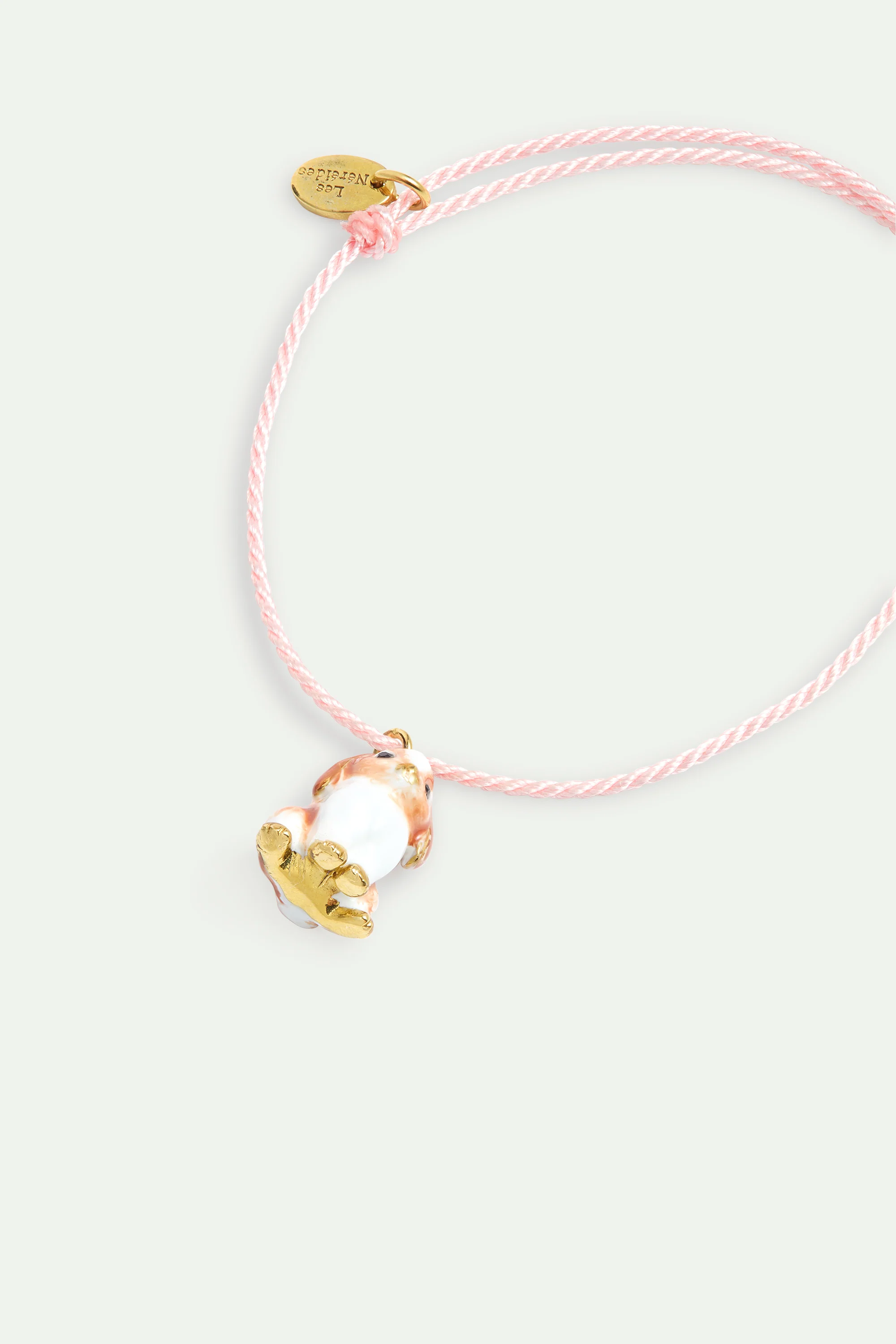 Bracelet corde rose lapin bélier - Image 2