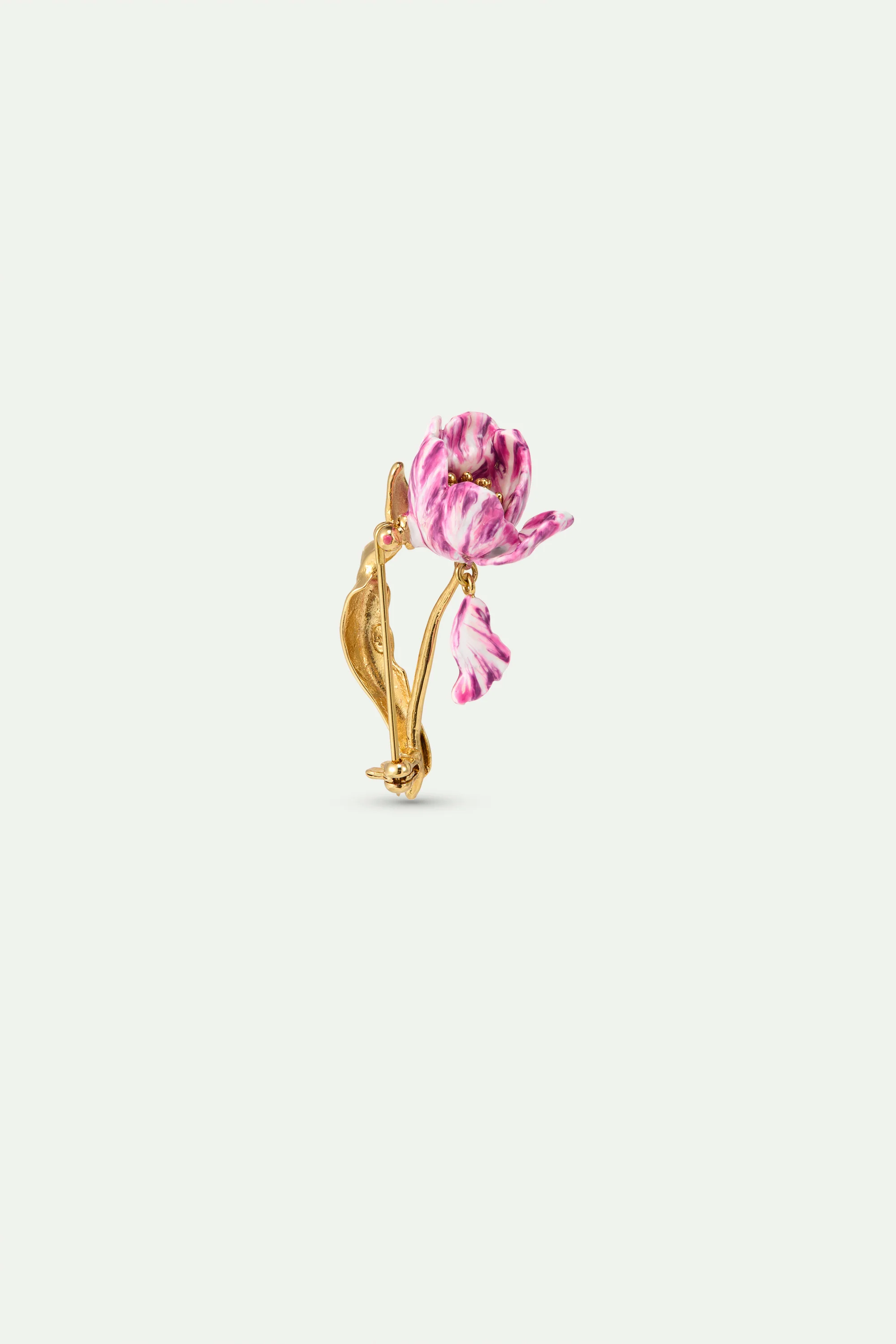 Broche tulipe violette - Image 3