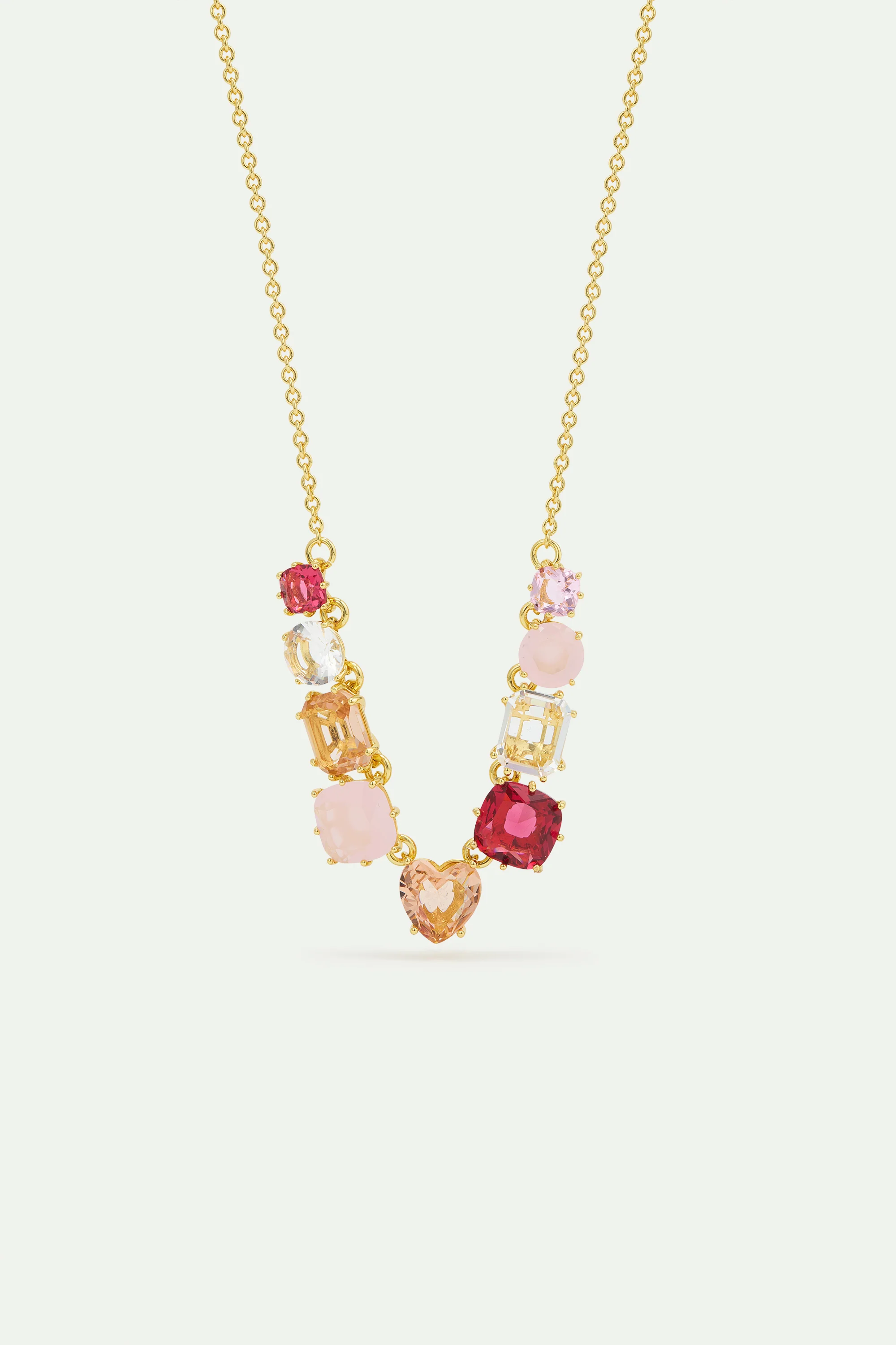 Collier fin 9 pierres La Diamantine Rosa Centifiola