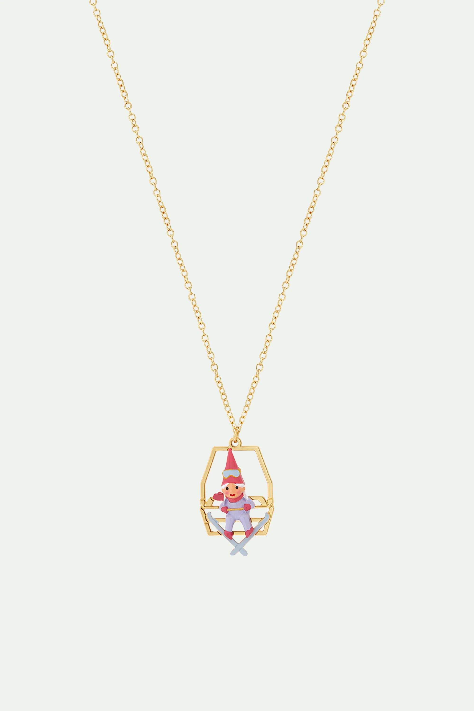 Collier pendentif naine et télésiège