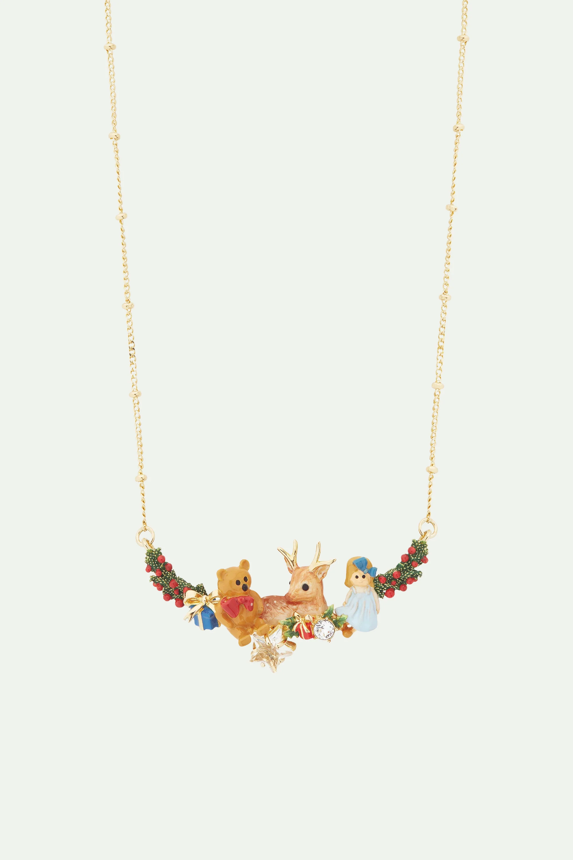 Collier plastron faon et cadeaux de Noël