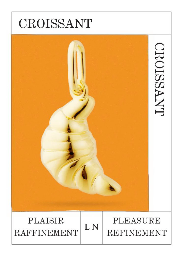 Pendentif Croissant doré, Plaisir et Raffinement - Image 2