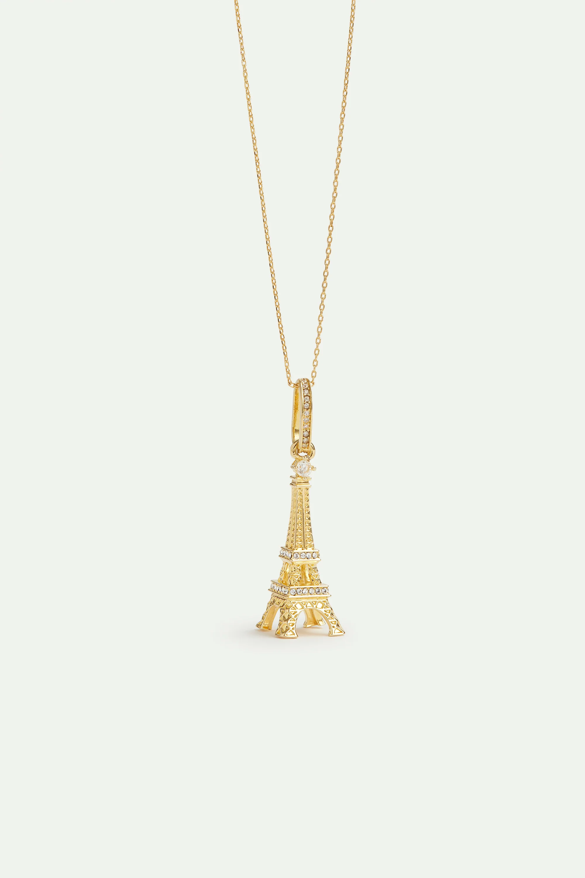 Pendentif Tour Eiffel dorée, Ingéniosité et Ambition - Image 3